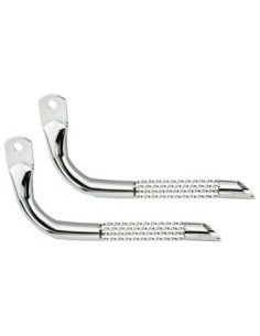 Quad Twisted Muffler Chrome.